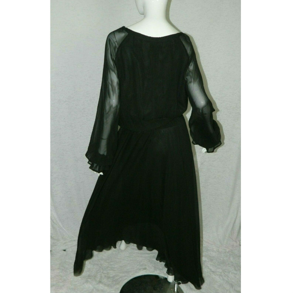 Raquel Diniz Round Neck Long Sleeve Flare Dress 46 - Picture 6 of 8